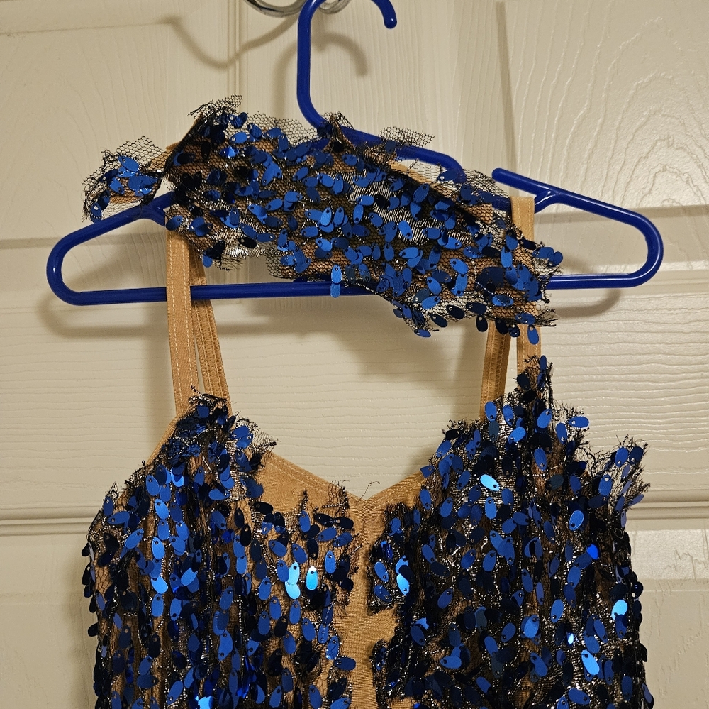 Blue dance dress